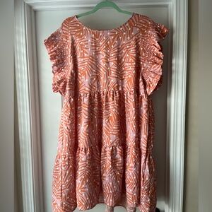 Michelle McDowell Orange Plus Size Dress